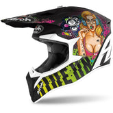AIROH WRAAP YOUTH Casco Cross Bambino Moto Economico grafica PIN UP